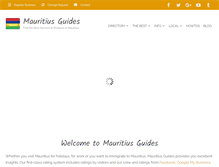 Tablet Screenshot of mauritiusguides.com